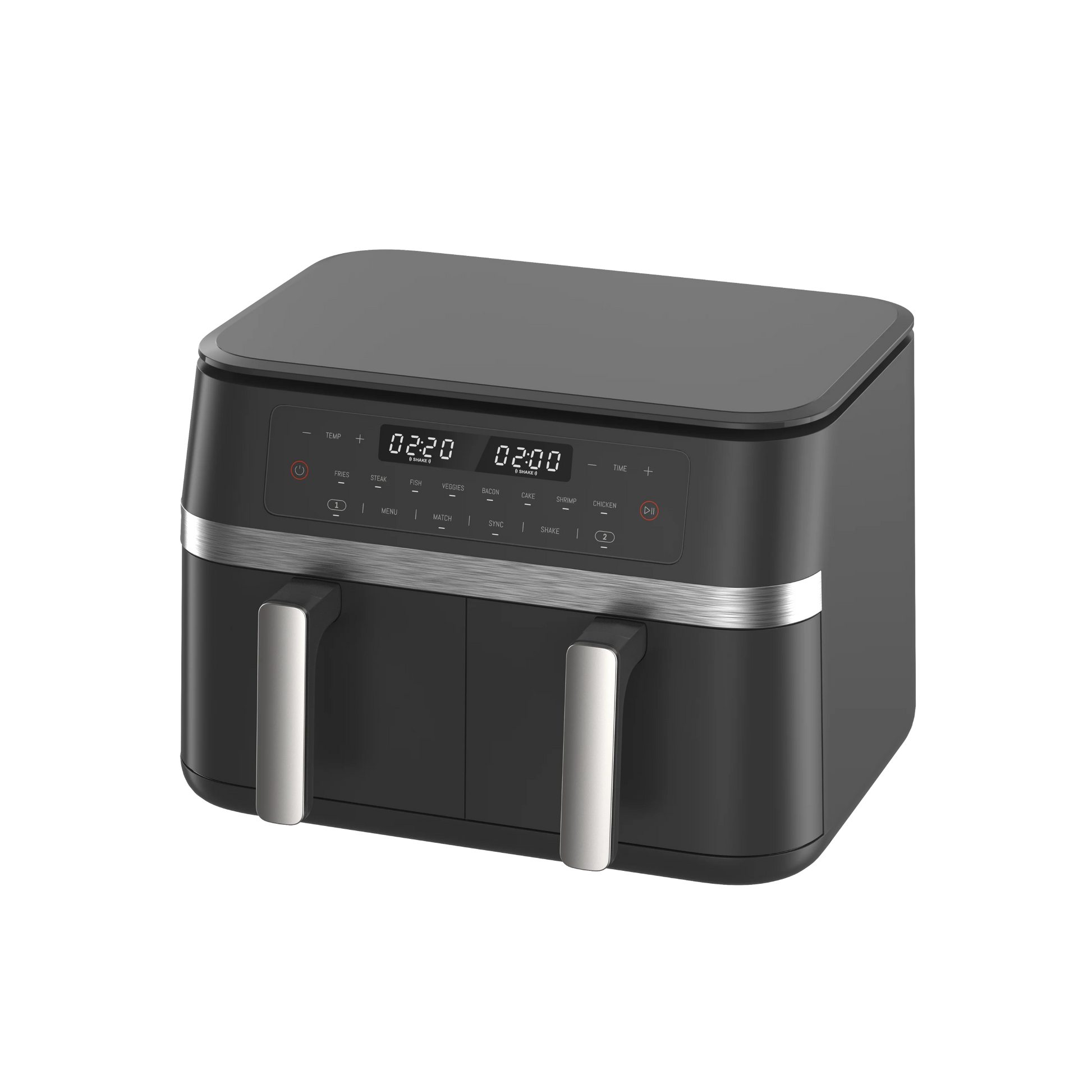 JMT-250634 11L Dual Air Fryer - Smart Electric Digital Nonstick Kitchen Appliance for Easy Cooking