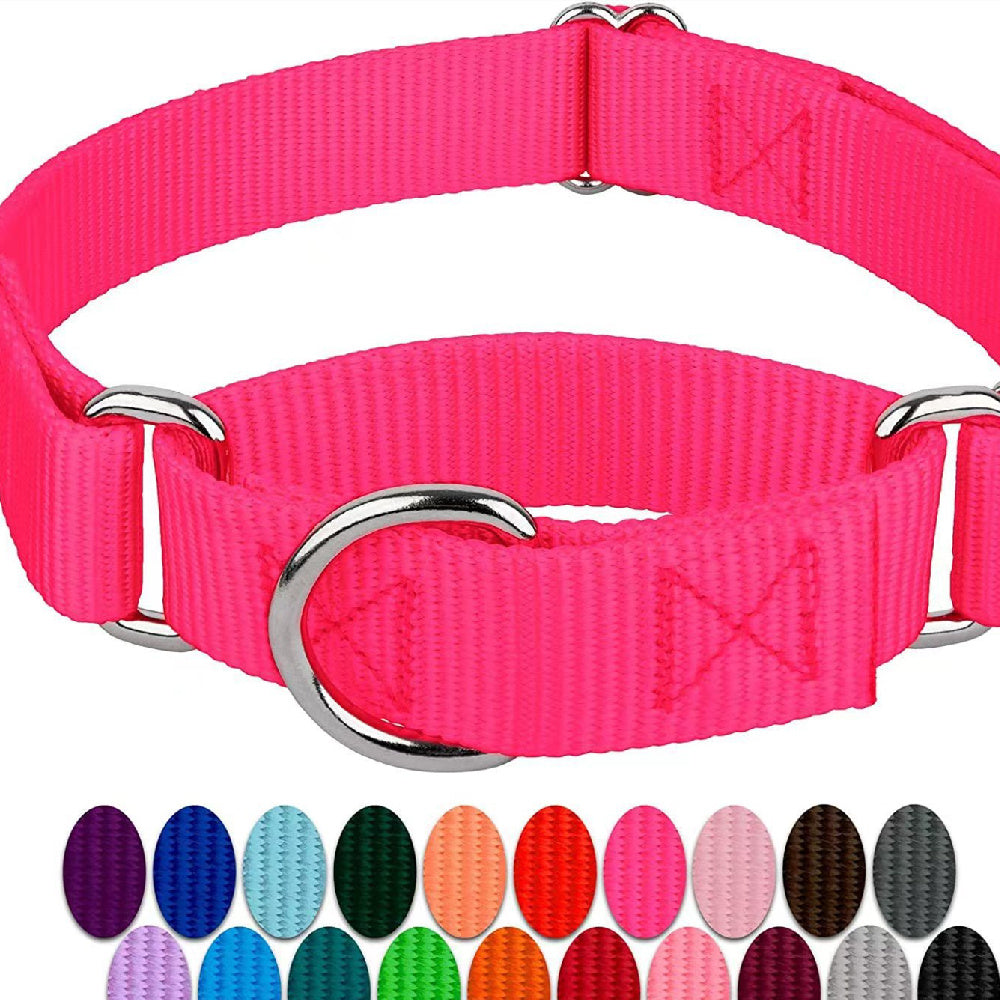 JMT-250698 Adjustable Nylon Dog Harness and Pet Collar with Hand Holding Rope - Multiple Colors Available