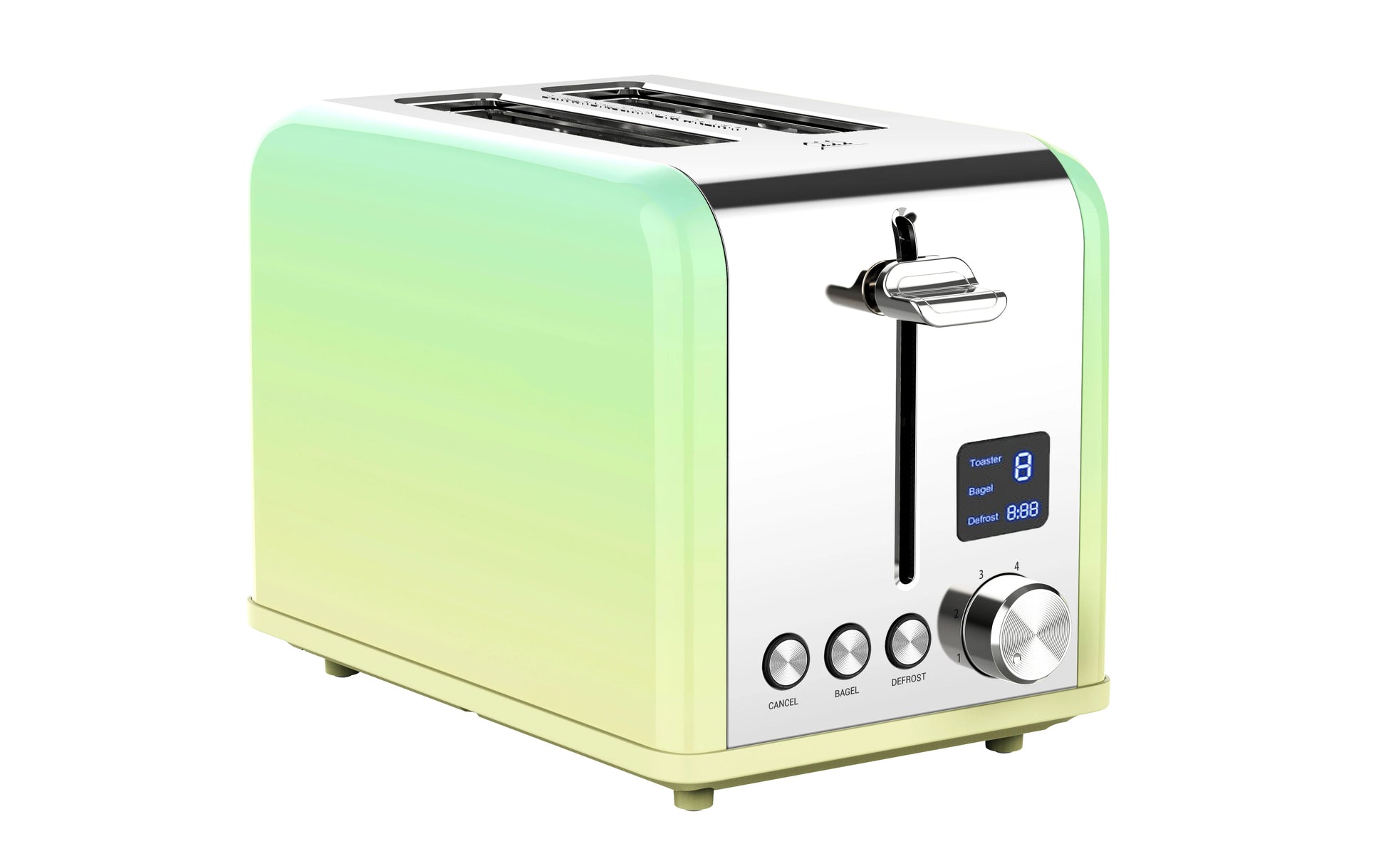 JMT-250826 Toaster 2 Slice Stainless Steel with LED Timer Display