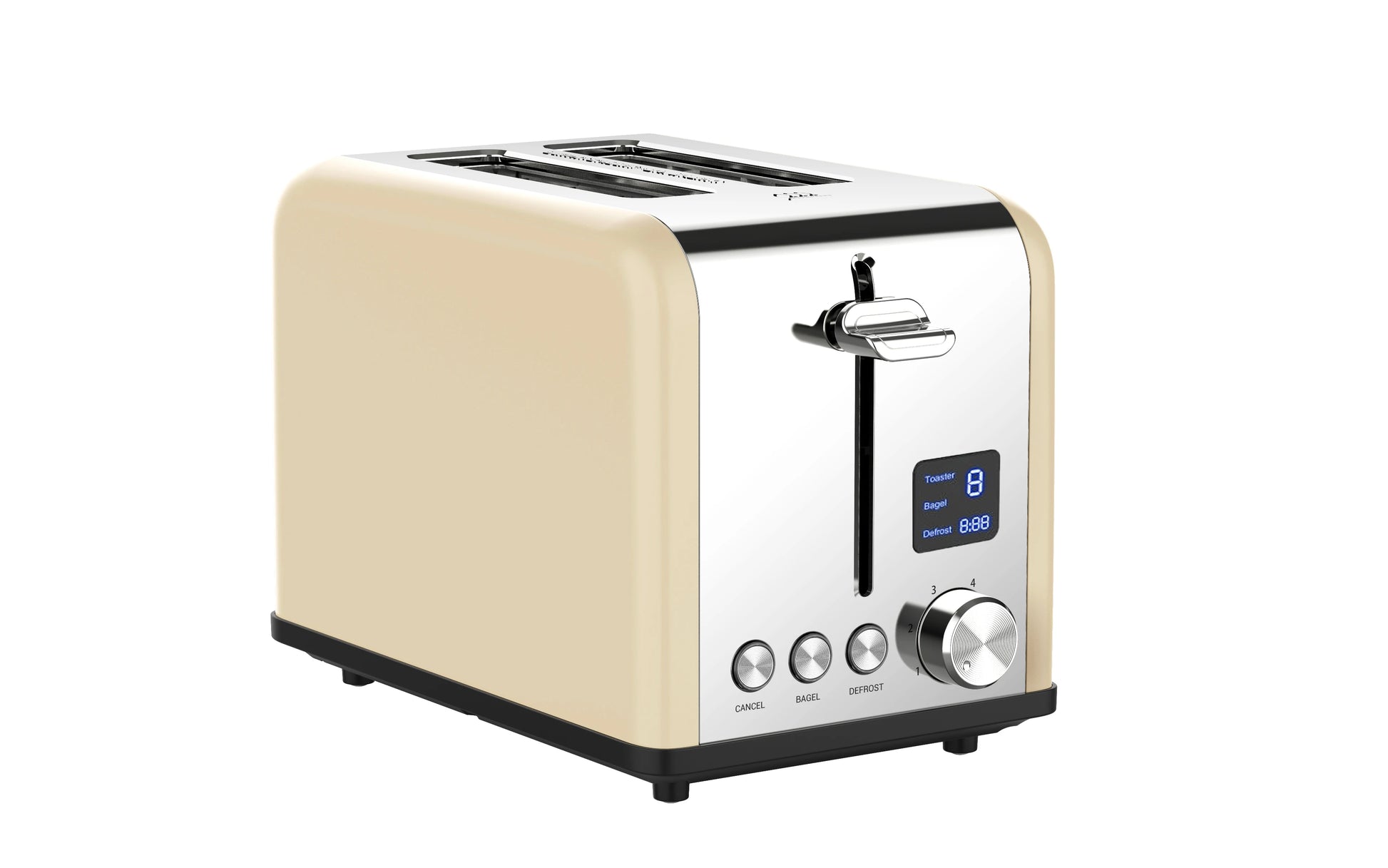 JMT-250826 Toaster 2 Slice Stainless Steel with LED Timer Display