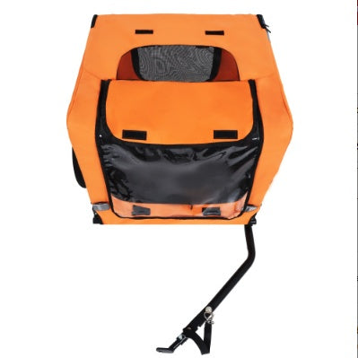 JMT-250890 Heavy-Duty Collapsible Pet Bike Trailer with 16-Inch All-Terrain Wheels and Universal Hitch for Small to Medium Pets