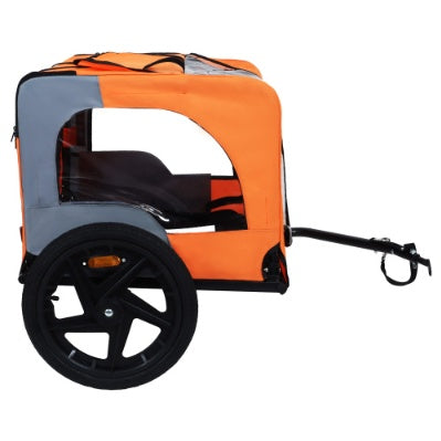 JMT-250890 Heavy-Duty Collapsible Pet Bike Trailer with 16-Inch All-Terrain Wheels and Universal Hitch for Small to Medium Pets