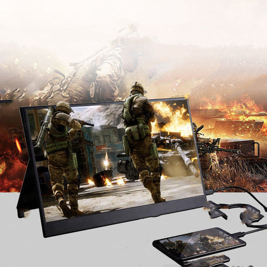 JMT-251210 Portable LCD Display Screen with IPS Technology – 16:9 Aspect Ratio, 1920x1080 Resolution, HDMI and Type-C Connectivity
