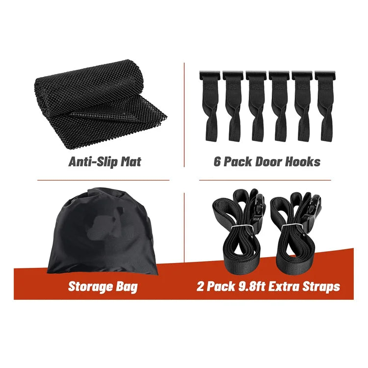 JMT-251658 Waterproof Car Roof Bag - 15 Cubic Feet Storage Carrier for All Vehicles