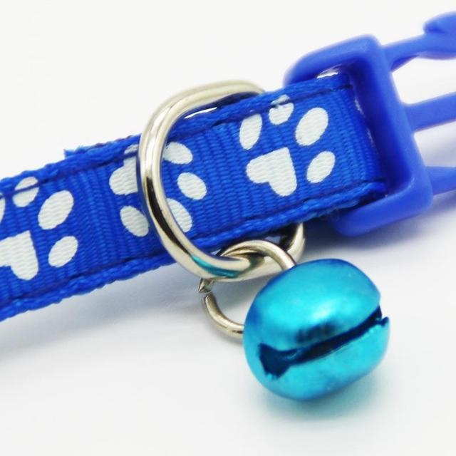 JMT-251850 Adjustable Pet Cat Collar with Bell - Small 1.0cm Band Width, Fits Neck Sizes 19cm to 32cm