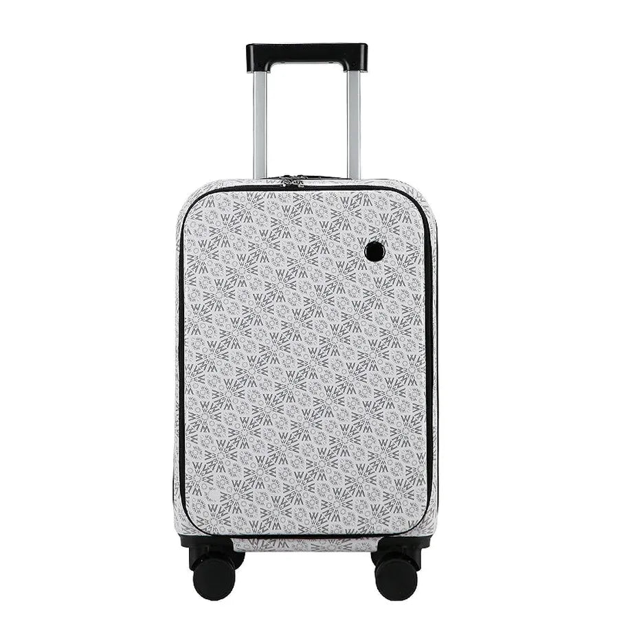 JMT-251914 Vintage Mini Suitcase Party Favour – Small Carry-On Luggage with Cup Holder