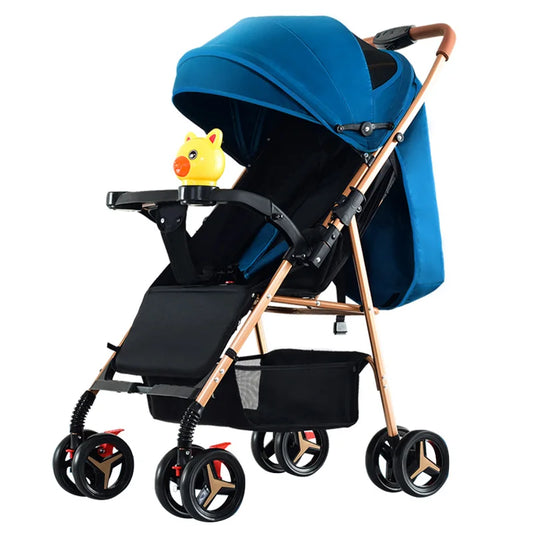 JMT-252042 Compact Lightweight Baby Stroller with Adjustable Backrest and Storage Basket