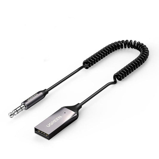 JMT-252362 Bluetooth Aux Adapter for Car - Wireless Receiver, USB to 3.5mm Jack, Touch and Button Control, High-Definition Sound Quality