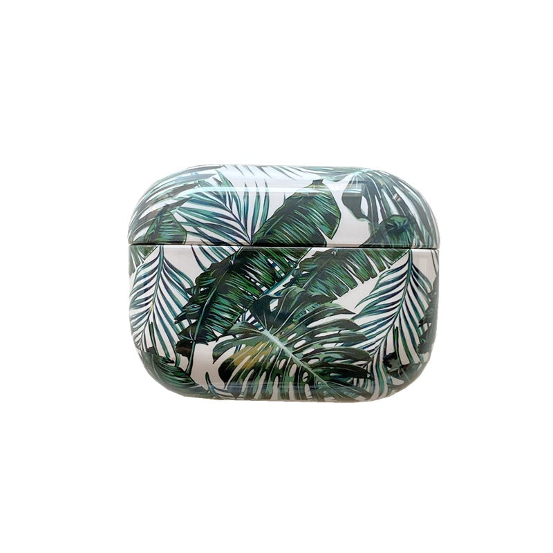 JMT-252362 Tropical Leaf Soft TPU Earphone Case for AirPods 1st/2nd Gen & Pro