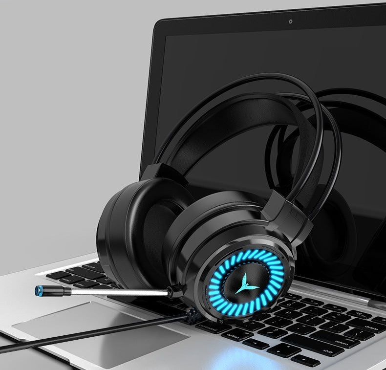 JMT-252362 Wired 7.1 Channel Gaming Headphones with Noise-Cancelling Microphone for PC and Notebook