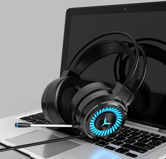 JMT-252362 Wired 7.1 Channel Gaming Headphones with Noise-Cancelling Microphone for PC and Notebook
