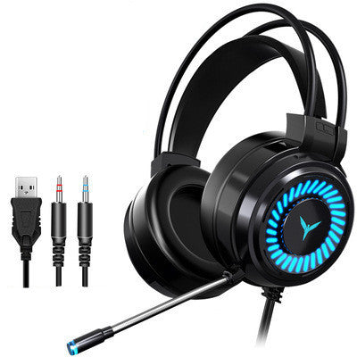 JMT-252362 Wired 7.1 Channel Gaming Headphones with Noise-Cancelling Microphone for PC and Notebook