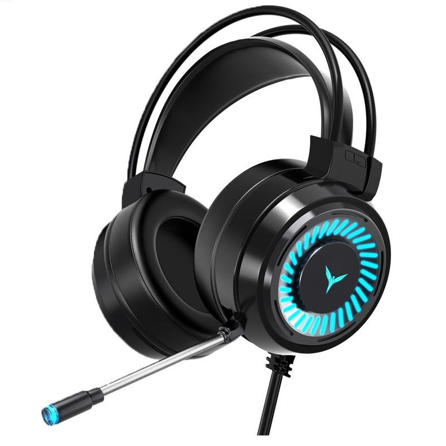 JMT-252362 Wired 7.1 Channel Gaming Headphones with Noise-Cancelling Microphone for PC and Notebook