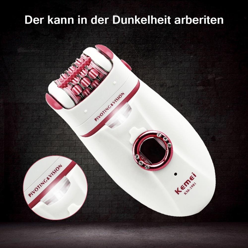 JMT-252426 Electric Lady Epilator KM-2668 for Underarm and Heel Hair Removal, Corded Use