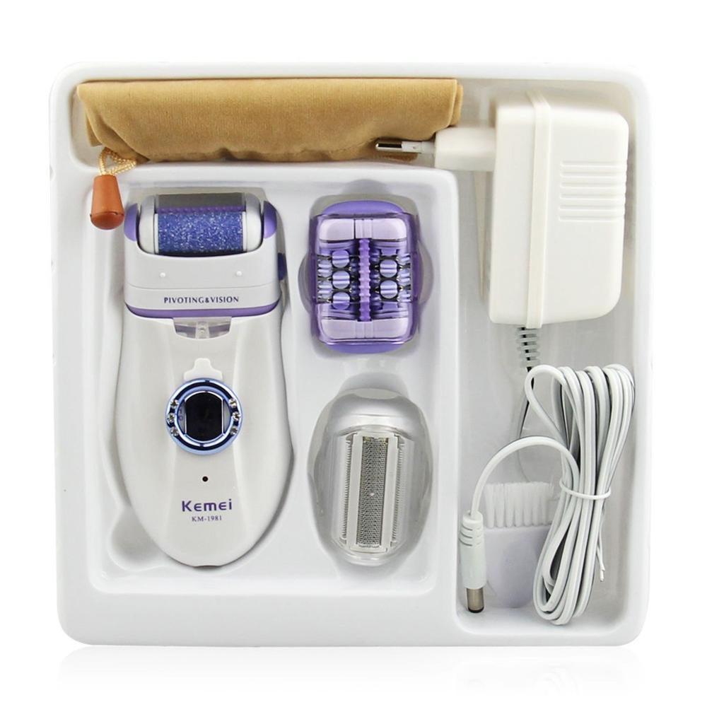 JMT-252426 Electric Lady Epilator KM-2668 for Underarm and Heel Hair Removal, Corded Use