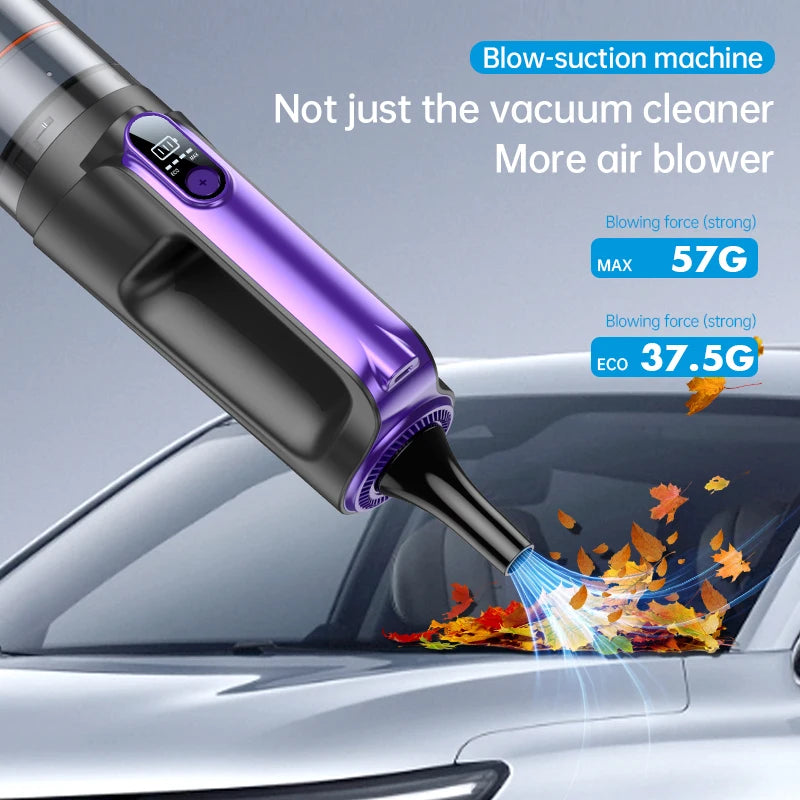 JMT-252490 Portable High-Power Car Vacuum Cleaner with Brushless Motor and Digital Display