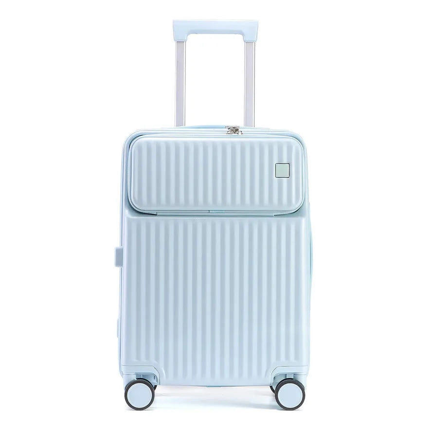 JMT-252746 20-Inch Custom Logo Hard-shell Trolley Suitcase with Smooth Rolling Wheels