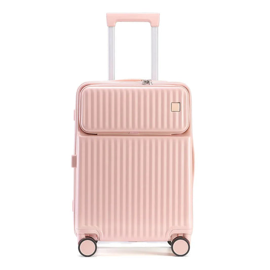 JMT-252746 20-Inch Custom Logo Hard-shell Trolley Suitcase with Smooth Rolling Wheels