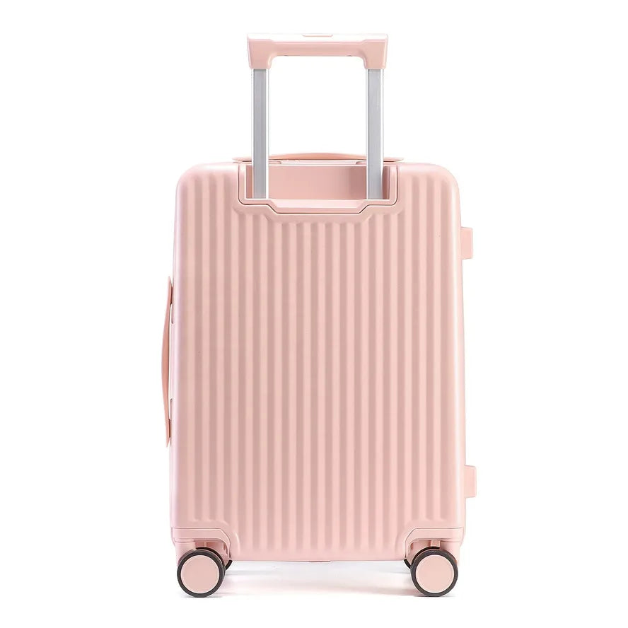 JMT-252746 20-Inch Custom Logo Hard-shell Trolley Suitcase with Smooth Rolling Wheels