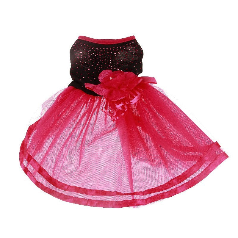 JMT-252810 Stylish Spring/Summer Cotton Dog Wedding Dress for Pets in XS, S, M, L Sizes