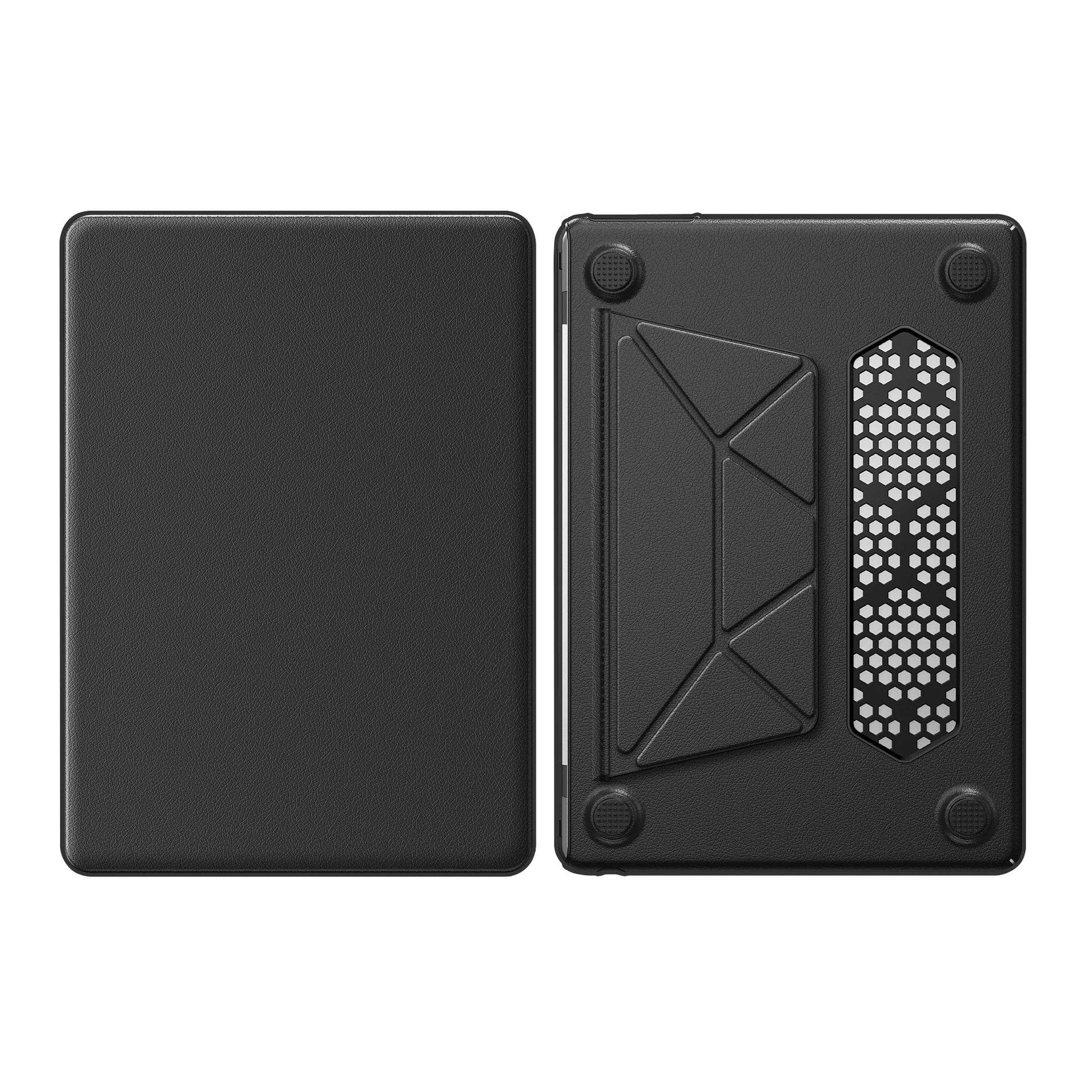 JMT-253002 Black PU Kickstand Cover for MacBook Air 13.6 (Model M2 A2681/M3 A3113)