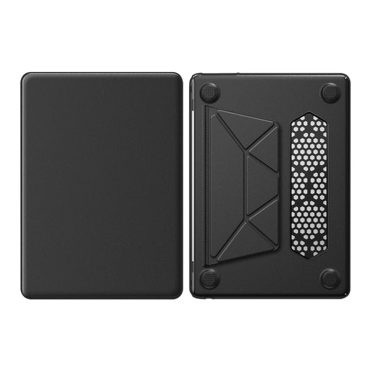 JMT-253002 Black PU Kickstand Cover for MacBook Air 13.6 (Model M2 A2681/M3 A3113)
