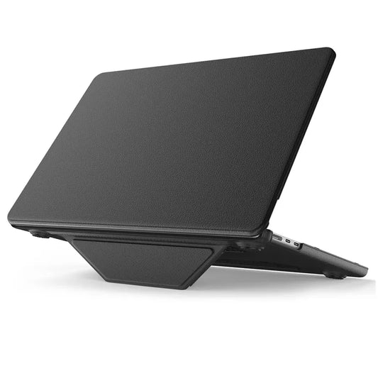 JMT-253002 Black PU Kickstand Cover for MacBook Air 13.6 (Model M2 A2681/M3 A3113)
