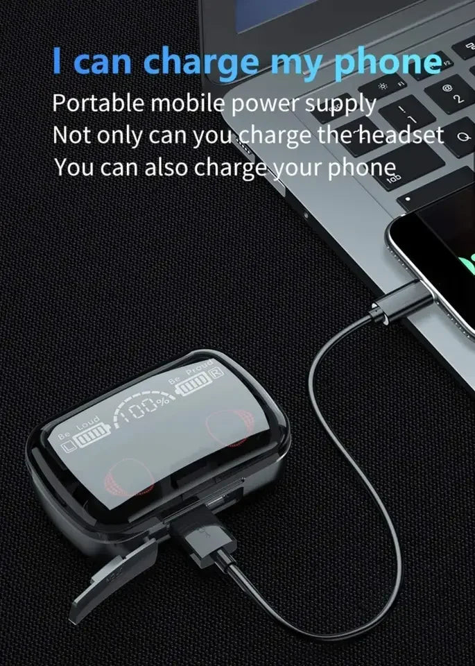 JMT-253514 Large Capacity Charging Case with LED Power Display for TWS Earbuds