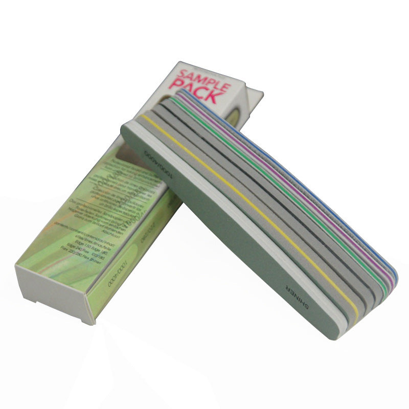 JMT-253642 6-Piece Nail File Set with Polishing Blocks and Strips for Manicure and Nail Art