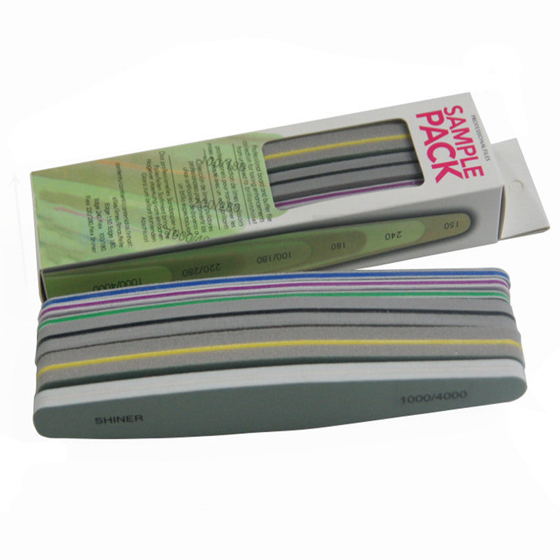 JMT-253642 6-Piece Nail File Set with Polishing Blocks and Strips for Manicure and Nail Art