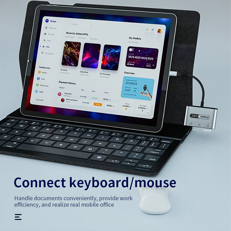 JMT-253834 Multi-Function 8-Pin SD TF Card Reader USB 3.0 OTG Connection Kit for iPhone and iPad