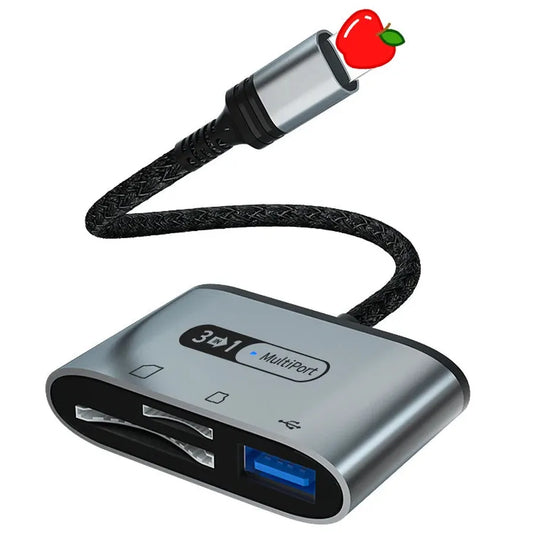 JMT-253834 Multi-Function 8-Pin SD TF Card Reader USB 3.0 OTG Connection Kit for iPhone and iPad
