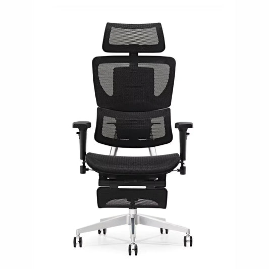 JMT-254090 Ergonomic Executive Office Chair with Adjustable Headrest and Swivel Features