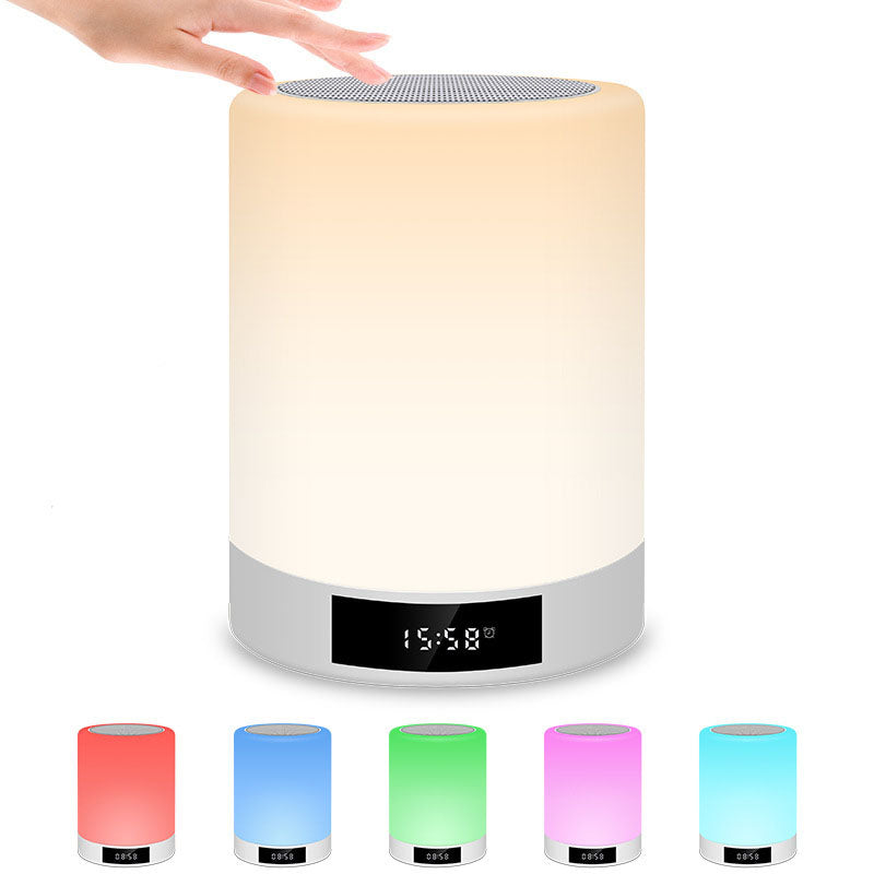 JMT-254154 Rechargeable Bluetooth Speaker with USB Night Light and Alarm Clock Function
