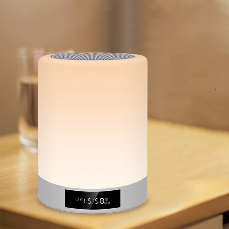 JMT-254154 Rechargeable Bluetooth Speaker with USB Night Light and Alarm Clock Function