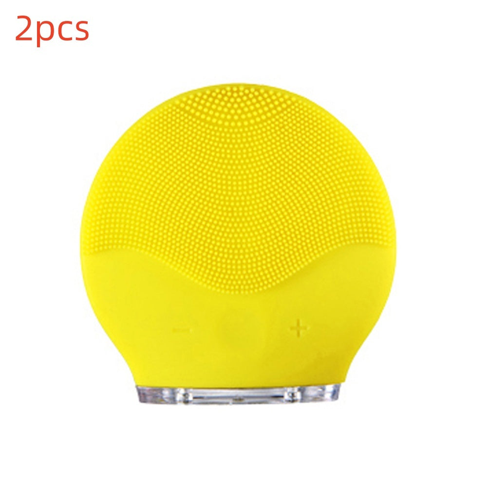 JMT-254474 Mini Electric Waterproof Silicone Facial Cleansing Brush with Sonic Vibration for Deep Pore Cleaning