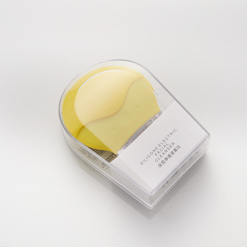 JMT-254474 Mini Electric Waterproof Silicone Facial Cleansing Brush with Sonic Vibration for Deep Pore Cleaning