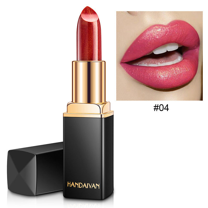 JMT-254602 Temperature Changing Shiny Metallic Lipstick in Pearlescent Gilt Finish