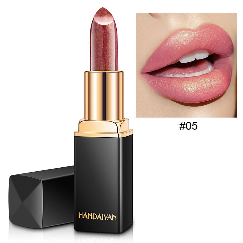 JMT-254602 Temperature Changing Shiny Metallic Lipstick in Pearlescent Gilt Finish