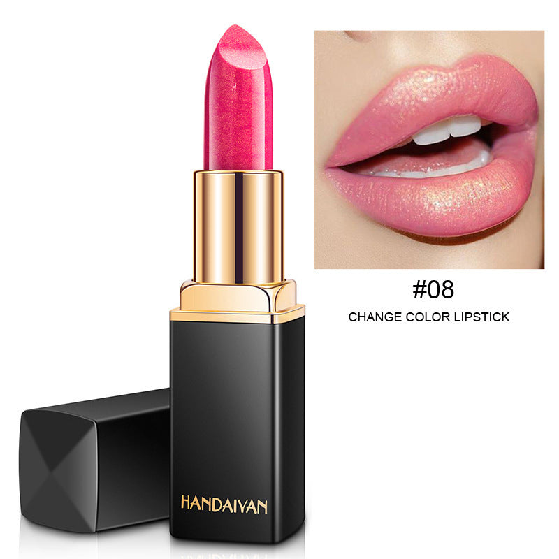 JMT-254602 Temperature Changing Shiny Metallic Lipstick in Pearlescent Gilt Finish