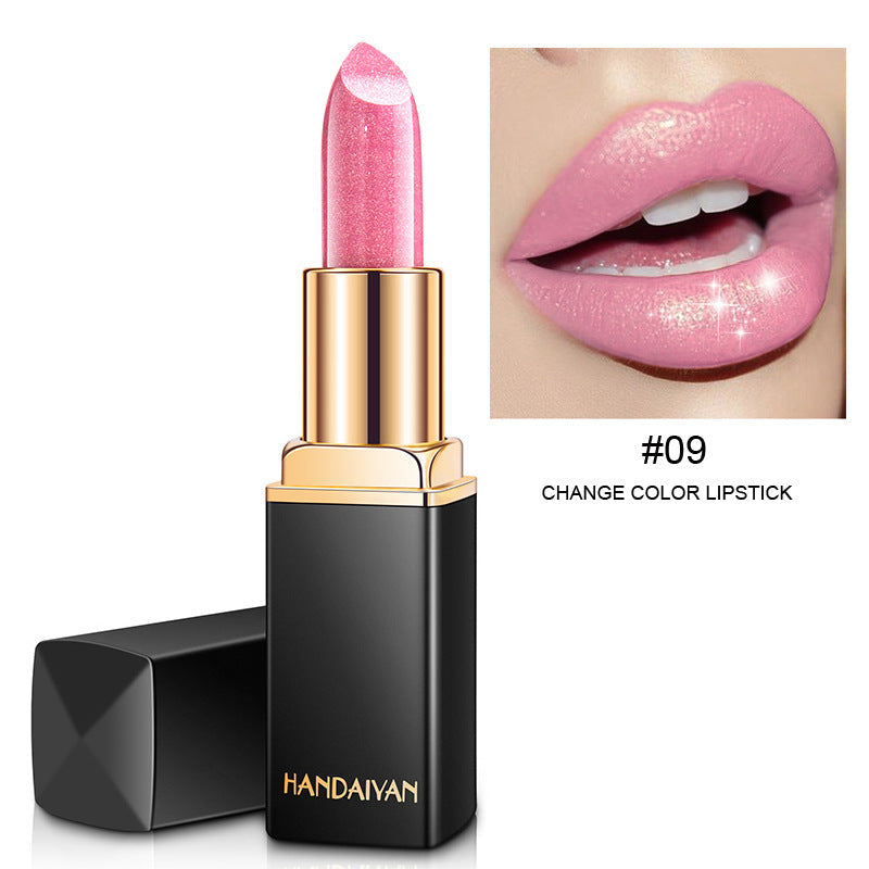 JMT-254602 Temperature Changing Shiny Metallic Lipstick in Pearlescent Gilt Finish