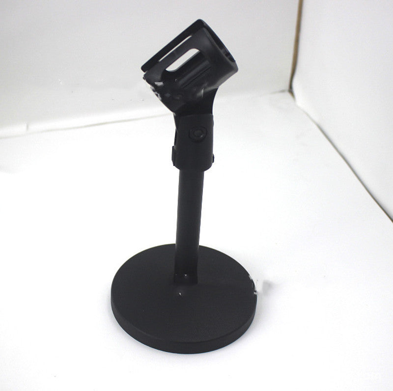 JMT-254666 Desktop Microphone Stand with Metal Base and Plastic Clip for Conference Use