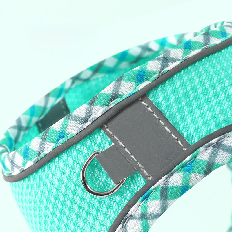 JMT-254666 No-Pull Dog Harness with Leash – Breathable Mesh Step-In Vest for Dogs and Cats, Reflective Design, Quick-Release Buckle, Adjustable Sizes