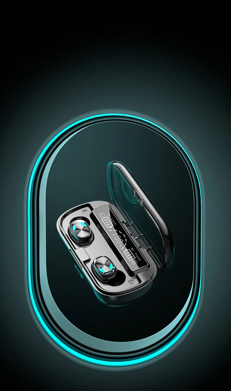 JMT-254666 Wireless Waterproof Earbuds with LED Display - Professional Customization X8 Headphones