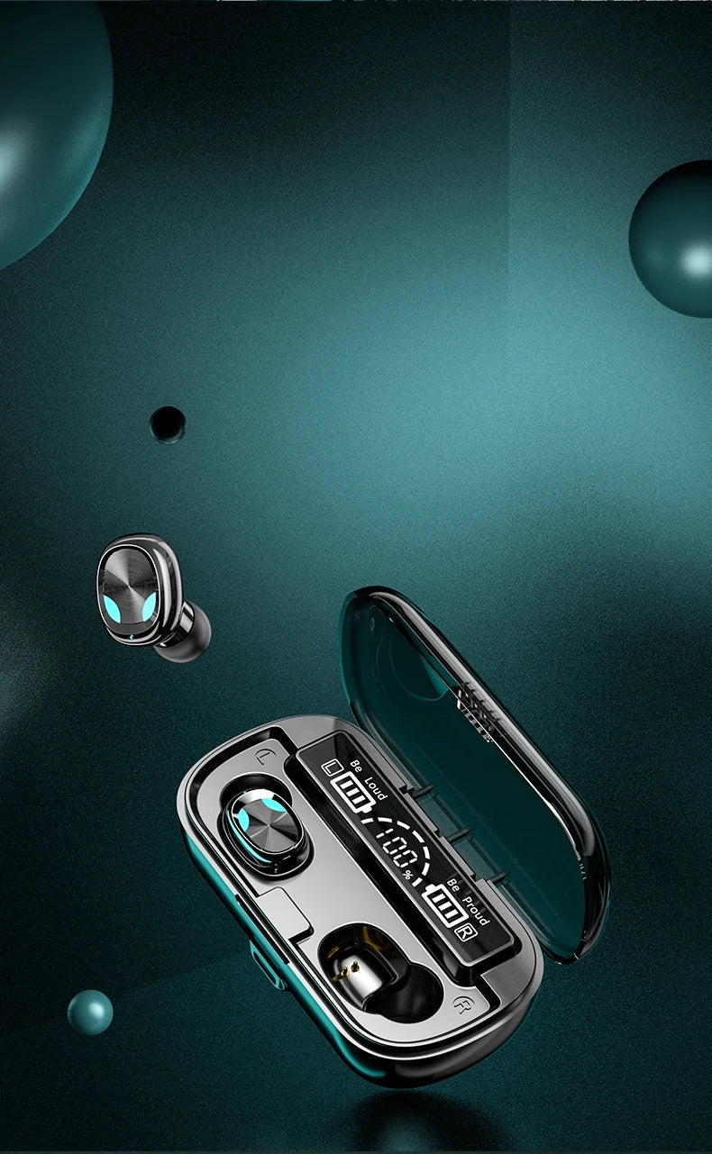 JMT-254666 Wireless Waterproof Earbuds with LED Display - Professional Customization X8 Headphones