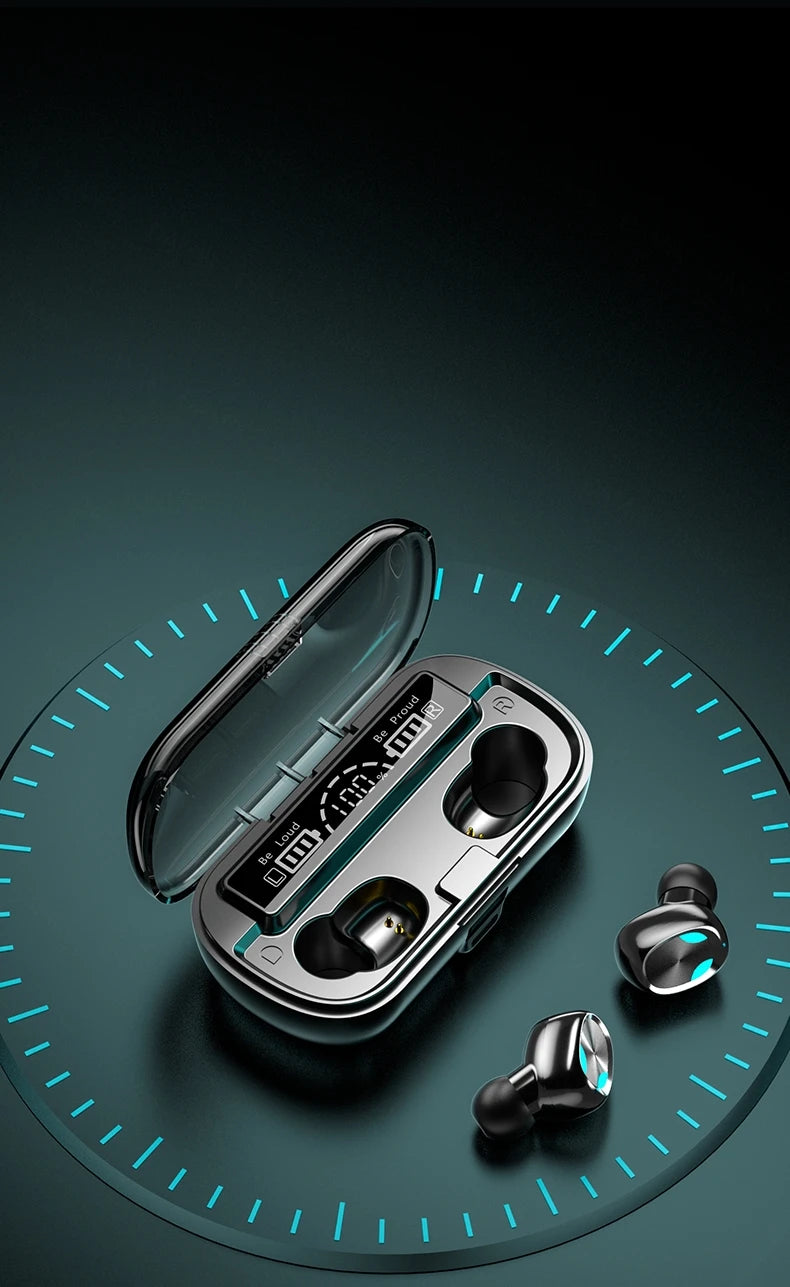 JMT-254666 Wireless Waterproof Earbuds with LED Display - Professional Customization X8 Headphones