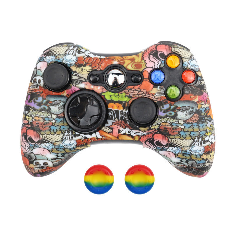 JMT-255498 Soft Silicone Anti-Drop Protective Cover with Button Cap for Elite and Hardcore Gaming