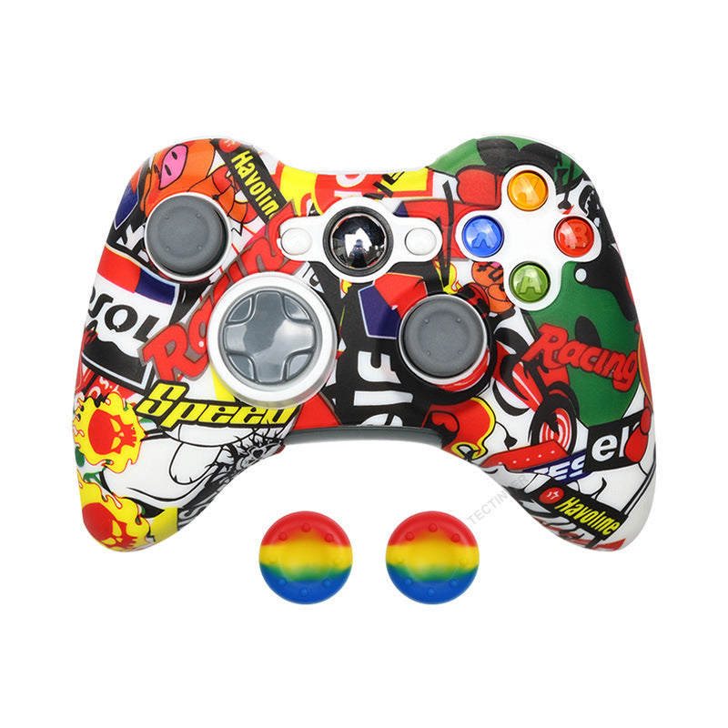 JMT-255498 Soft Silicone Anti-Drop Protective Cover with Button Cap for Elite and Hardcore Gaming