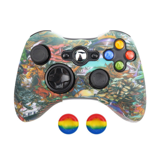 JMT-255498 Soft Silicone Anti-Drop Protective Cover with Button Cap for Elite and Hardcore Gaming