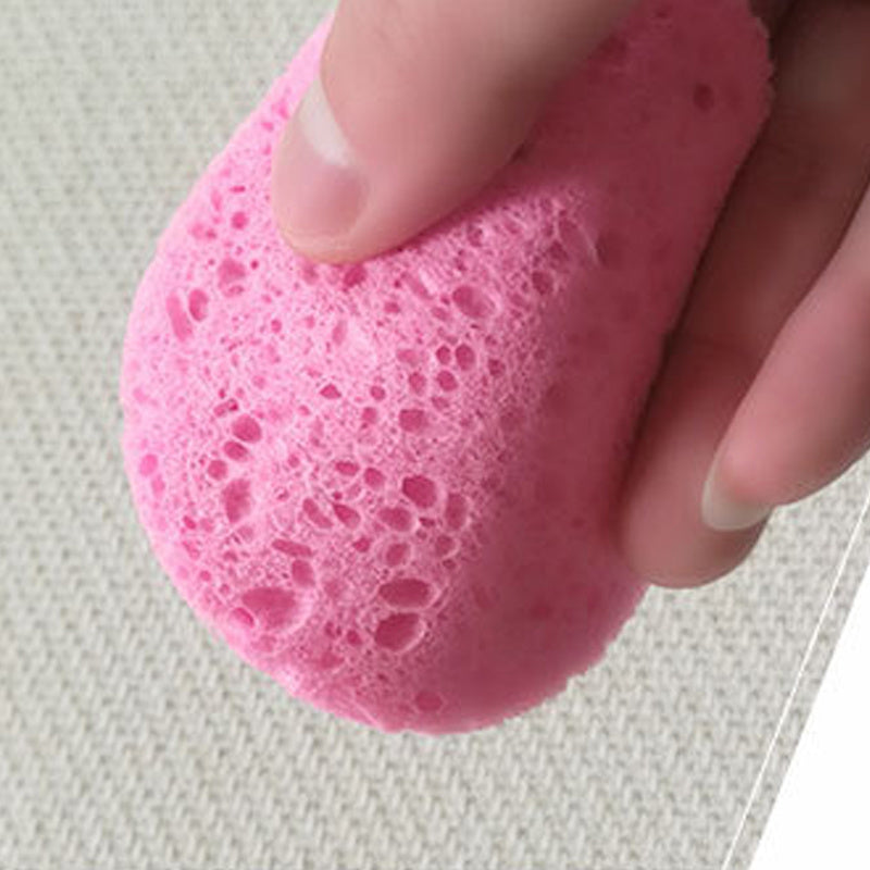 JMT-255754 Round Soft Clean Face Wash Pads – 5pcs of Wood Pulp Cotton, Pink, Φ85×15MM